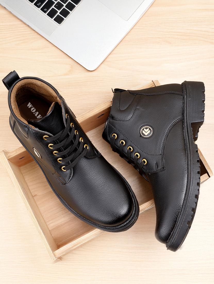 men black lace up boot - 21931616 - Zoom Image - 0