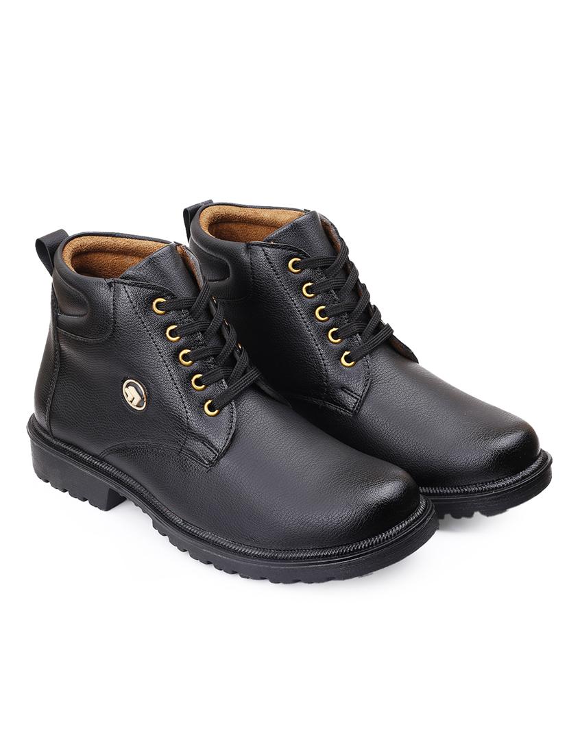 men black lace up boot - 21931616 -  Standard Image - 1