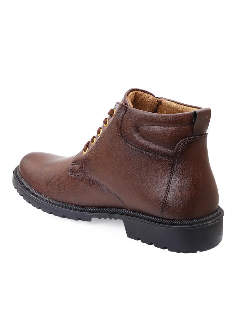men brown lace up boot - 21931617 - Standard Image - 4