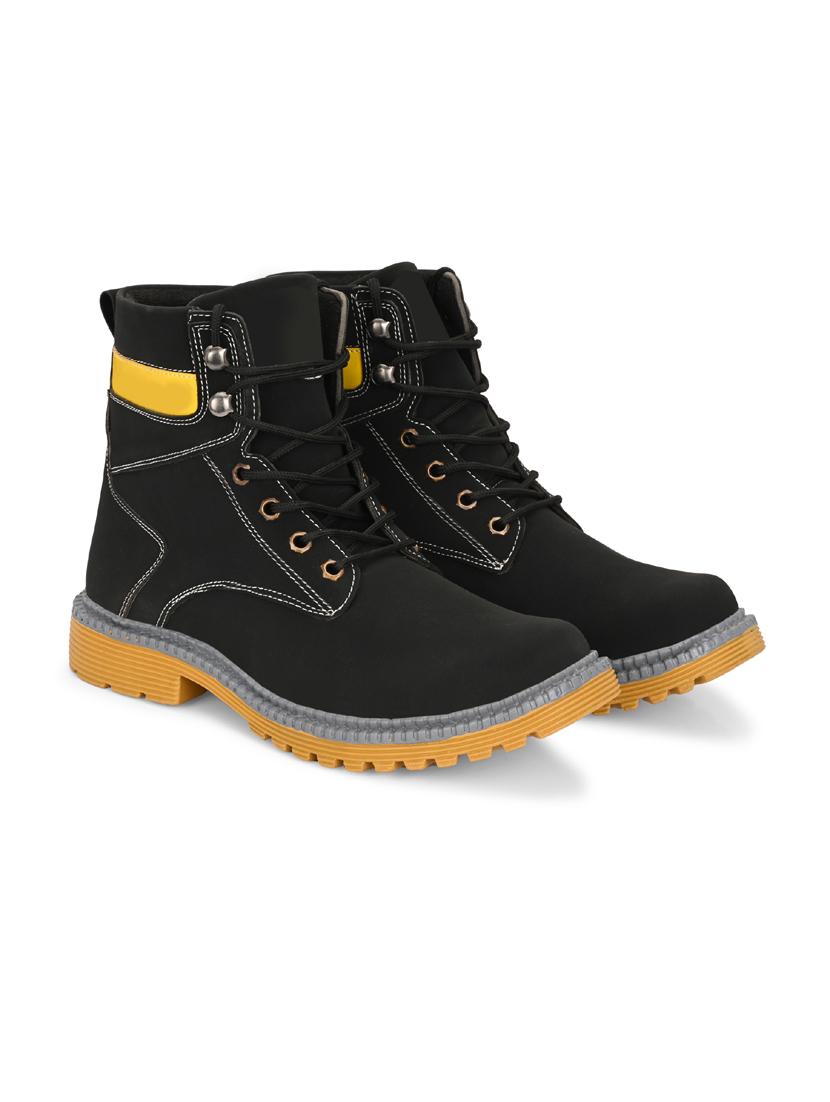 men black lace up boot - 21931619 -  Standard Image - 1