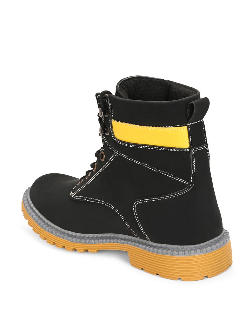 men black lace up boot - 21931619 - Standard Image - 4