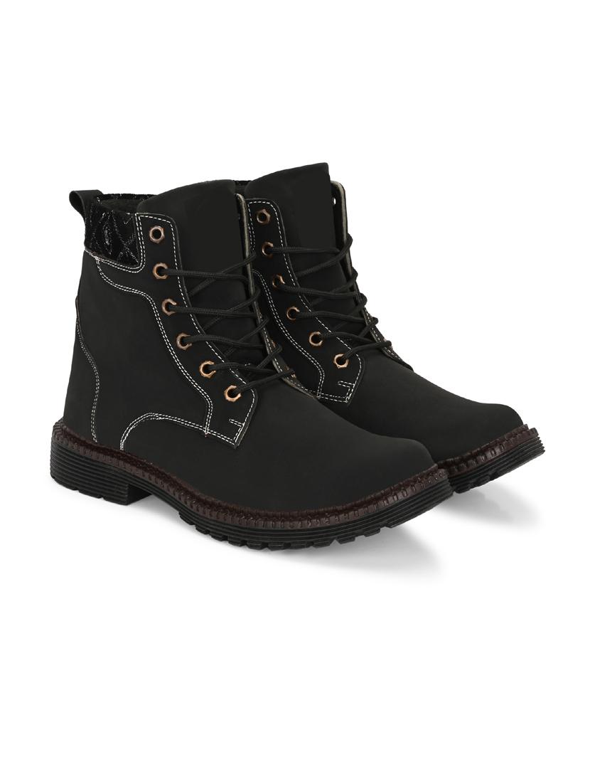 men black lace up boot - 21931620 -  Standard Image - 1