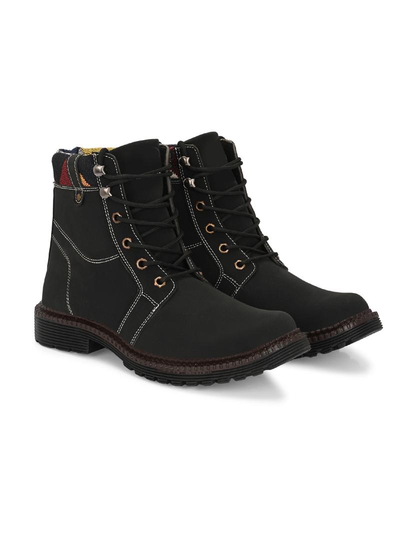 men black lace up boot - 21931621 -  Standard Image - 1