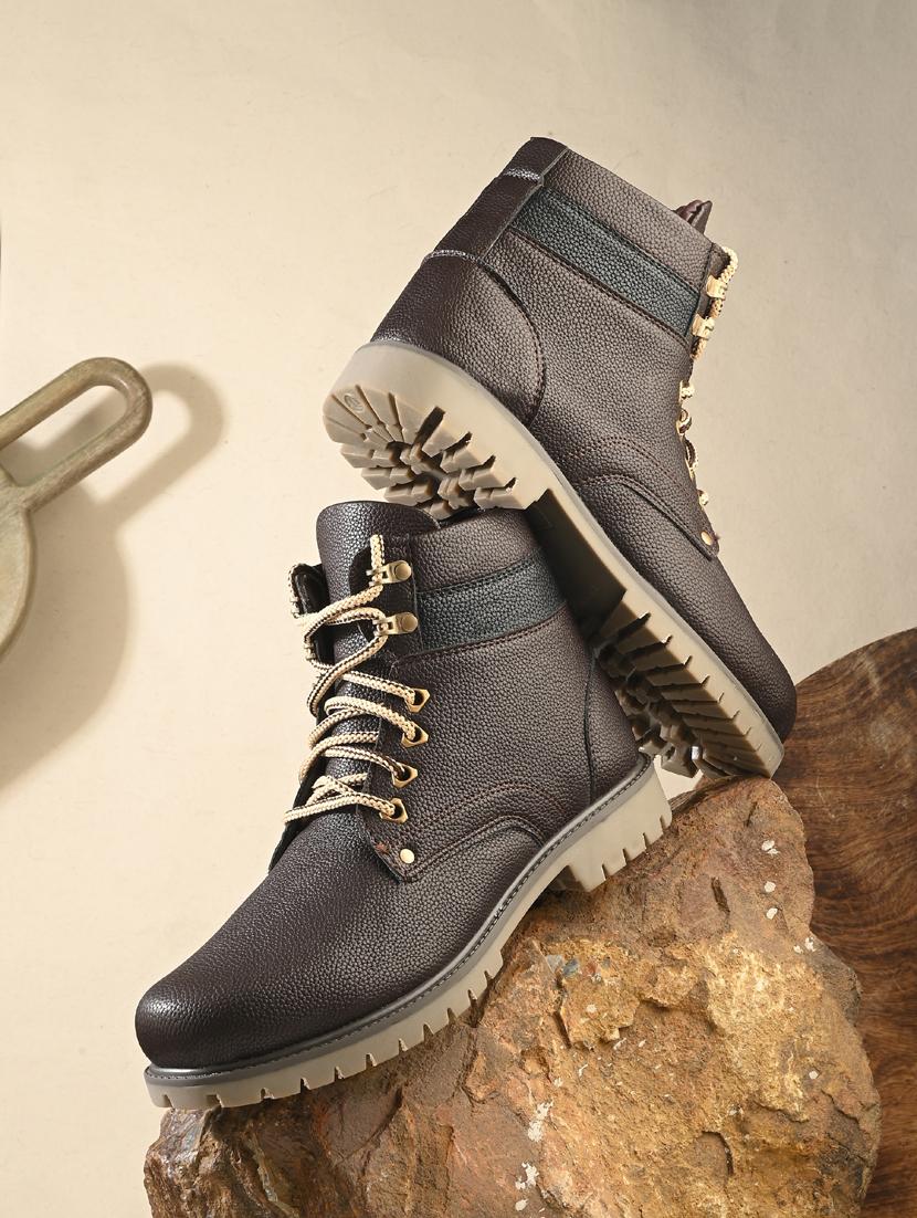 men brown lace up boot - 21931622 - Zoom Image - 0