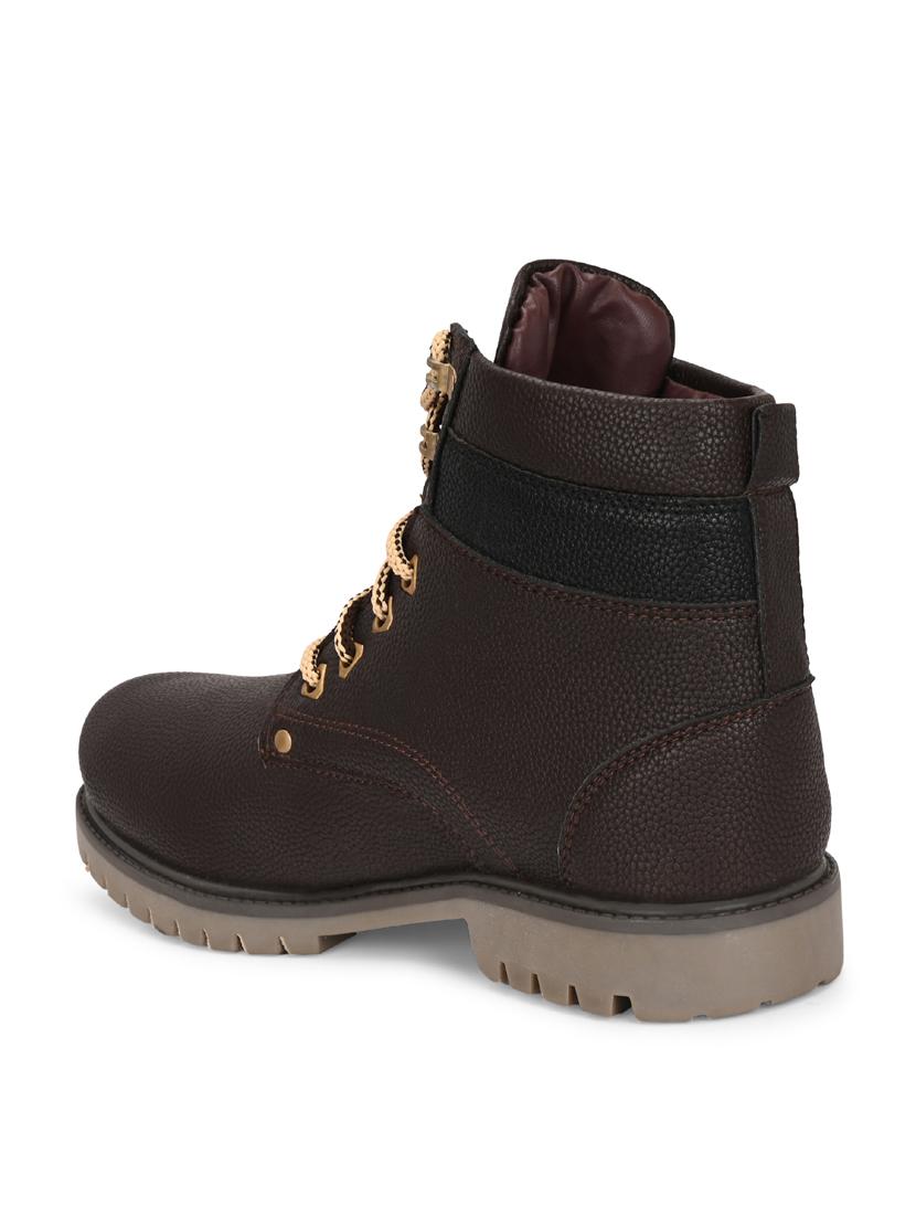 men brown lace up boot - 21931622 - Standard Image - 4