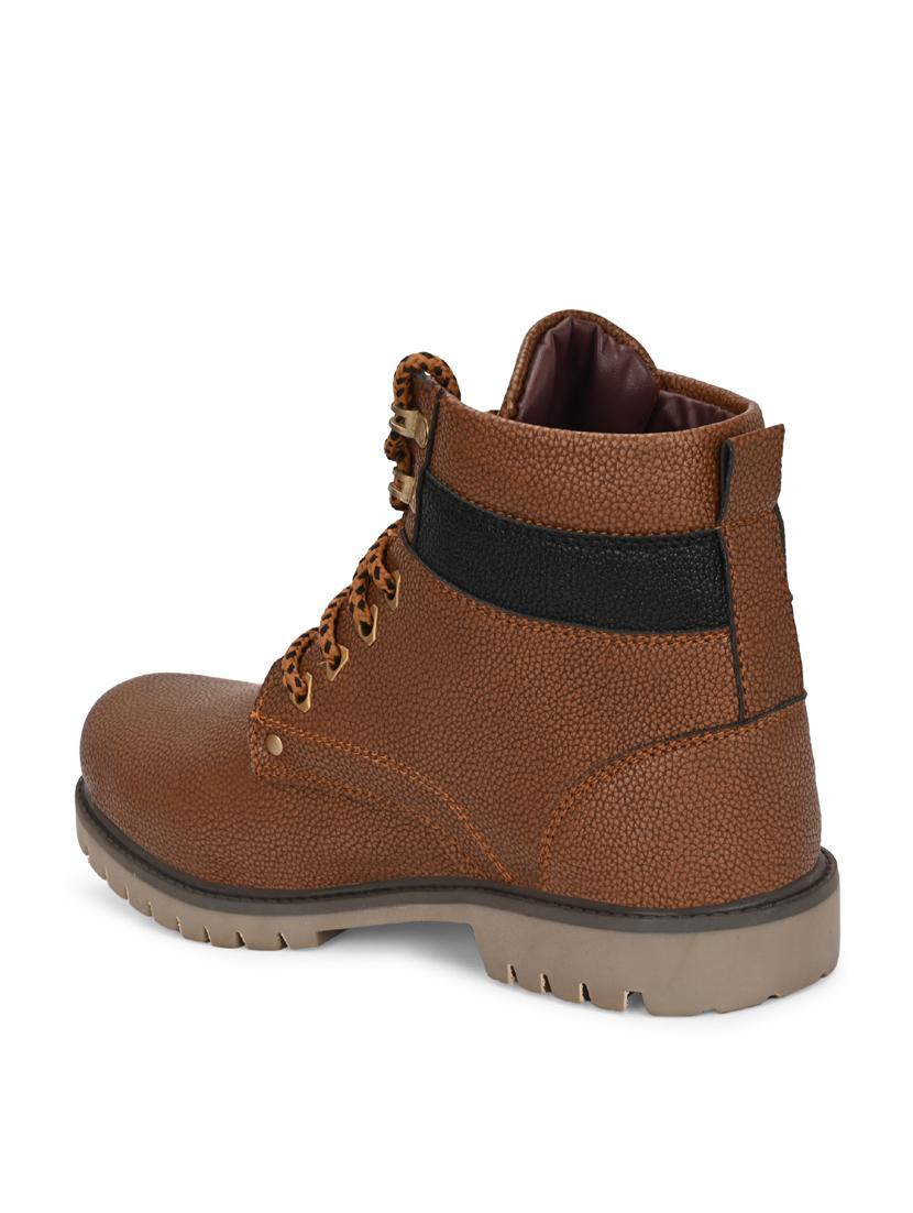men brown lace up boot - 21931624 - Standard Image - 4