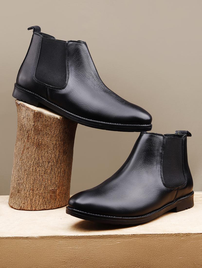 men solid slip on boot - 21931628 -  Zoom Image - 0