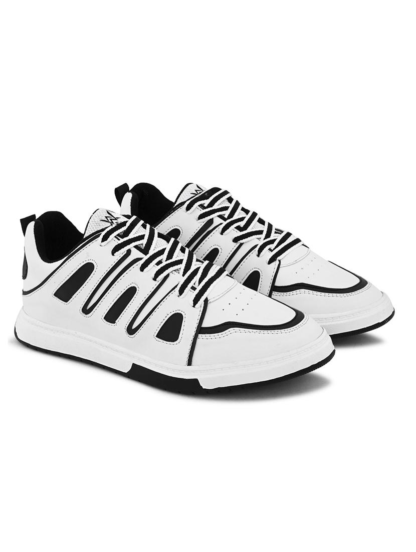 men white lace up sneaker - 21931631 -  Standard Image - 1