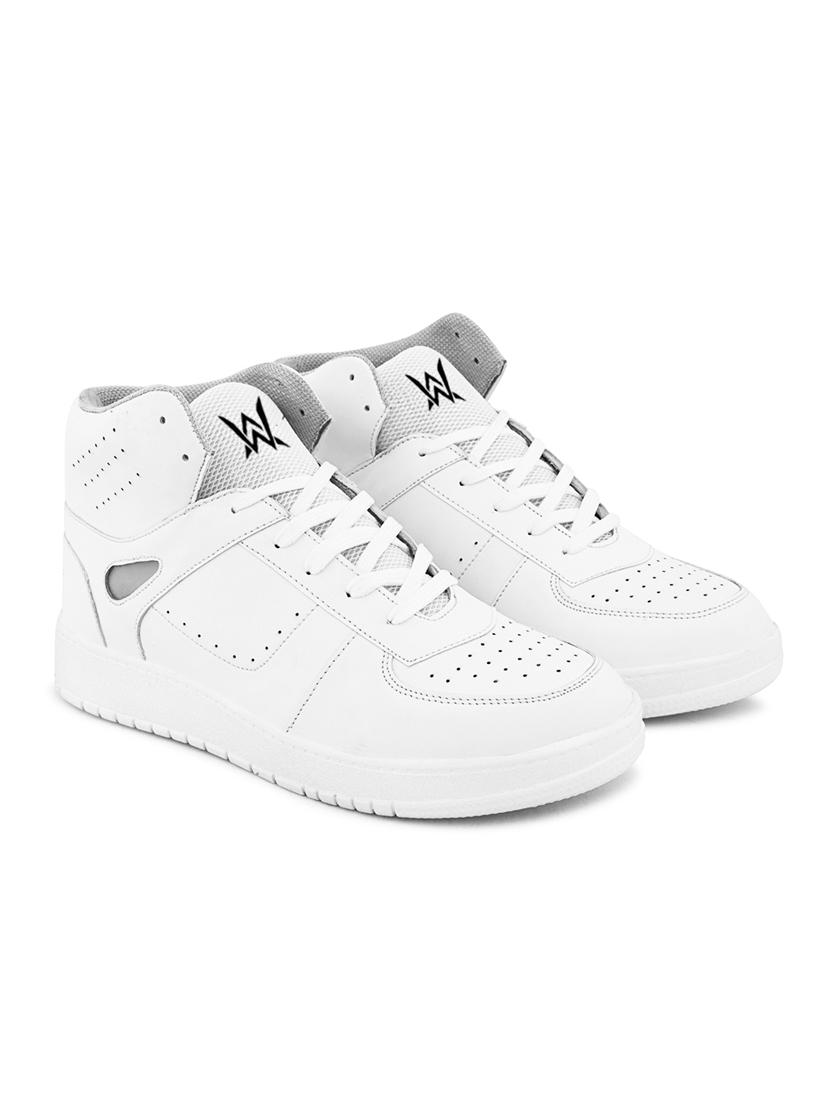 men white lace up sneaker - 21931645 -  Standard Image - 1