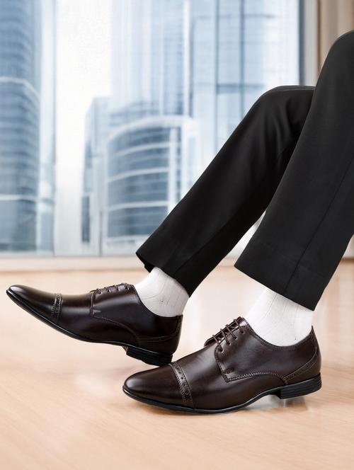 men brown lace-up brouge - 21931654 - Standard Image - 0