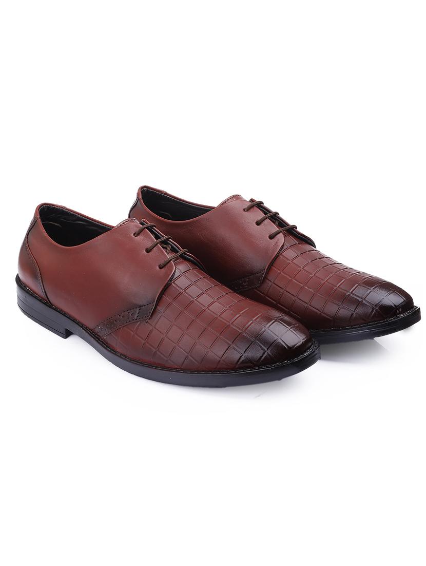 men brown lace-up derby - 21931663 -  Standard Image - 1