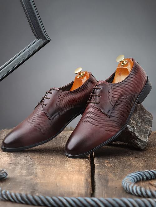 men brown lace-up derby - 21931672 - Standard Image - 0