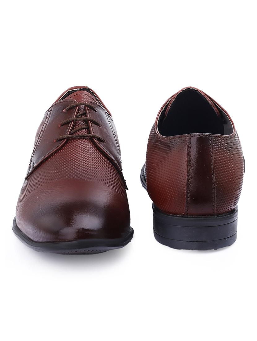 men brown lace-up derby - 21931672 - Standard Image - 4