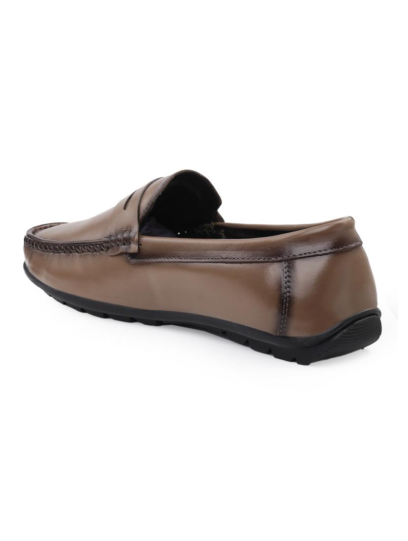 men brown slip on loafer - 21931698 - Standard Image - 4