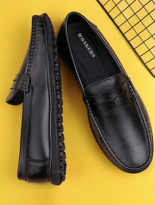 men black slip on loafer - 21931706 - Standard Image - 0