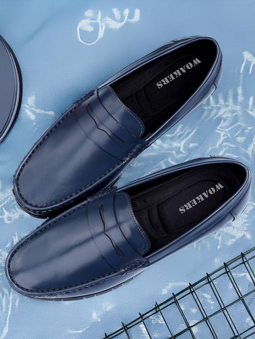 men blue slip on loafer - 21931708 - Standard Image - 0
