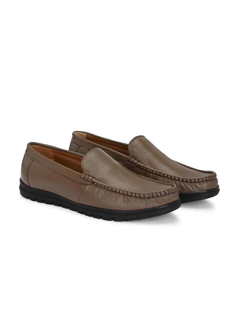 men brown slip on loafer - 21931712 -  Standard Image - 1