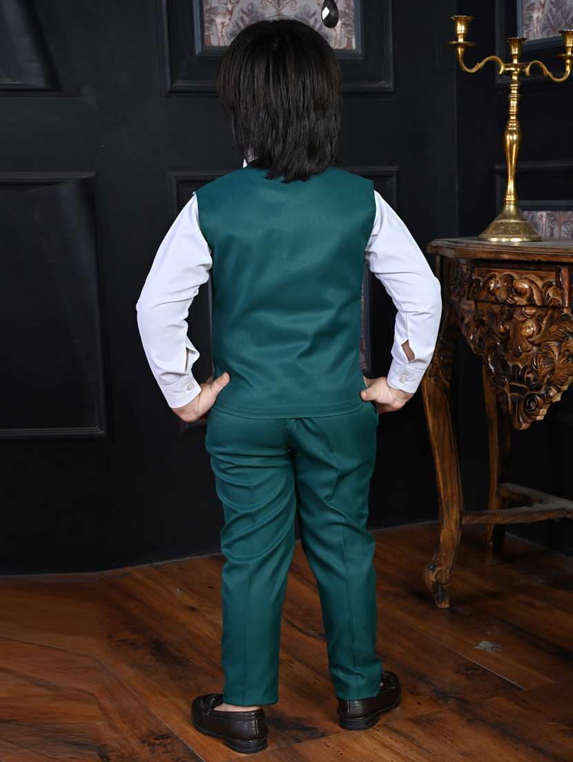 boys solid long sleeve two piece suit set - 21932023 - Standard Image - 4