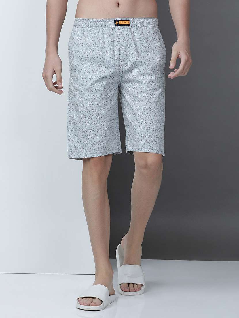 men printed mid rise regular fit shorts - 21932052 - Zoom Image - 0