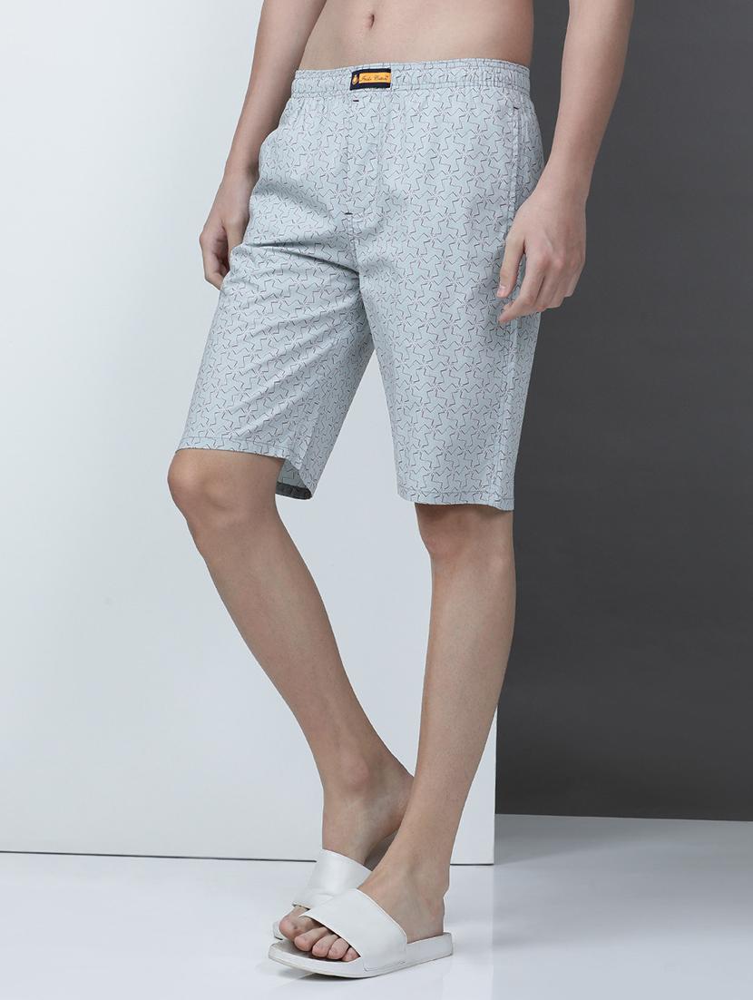 men printed mid rise regular fit shorts - 21932052 - Standard Image - 1