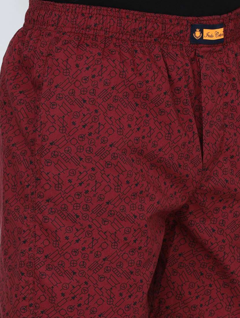 men printed mid rise loungewear boxer - 21932061 -  Standard Image - 4