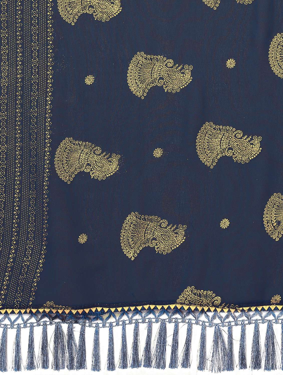 women foil printed saree with blouse - 21932126 -  Standard Image - 6