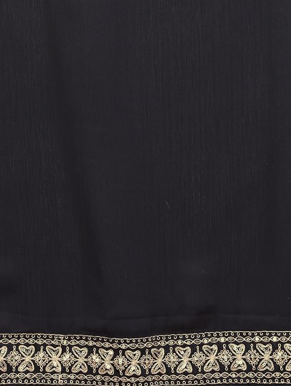 women solid with bordered saree with blouse - 21932137 - Standard Image - 6
