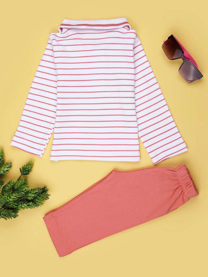boys striped long sleeve co-ord set - 21932192 -  Standard Image - 1