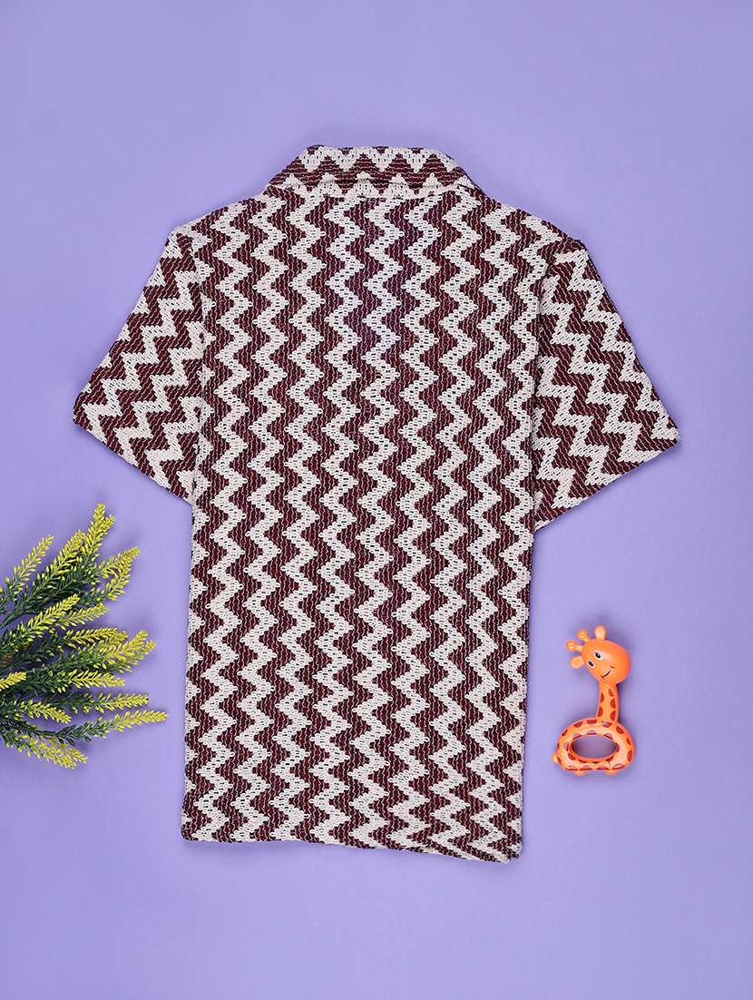 boys printed short sleeve collared shirt - 21932206 -  Standard Image - 1