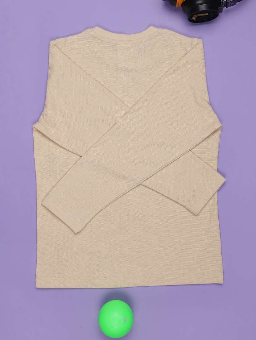 boys solid long sleeve regular fit t-shirt - 21932263 -  Standard Image - 1