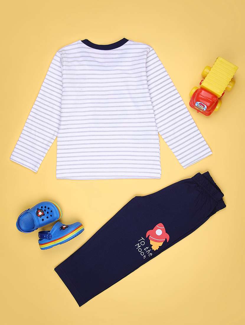 boys printed long sleeve full lenght set - 21932303 -  Standard Image - 1