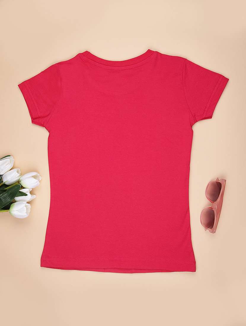 girls printed short sleeve regular fit tee - 21932321 -  Standard Image - 1