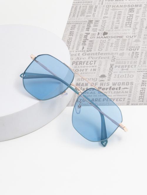 ted smith full rim aviator shape branded latest and stylish sunglasses | polarized lens & 100 % uv protection | men & women - 21932477 - Standard Image - 0