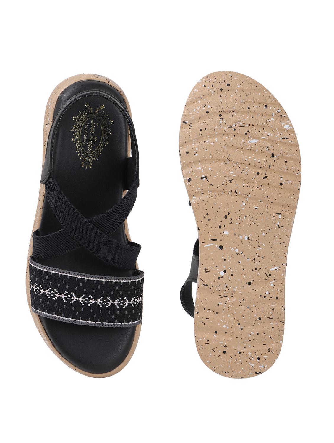 women black back strap wedge - 21932499 - Standard Image - 4