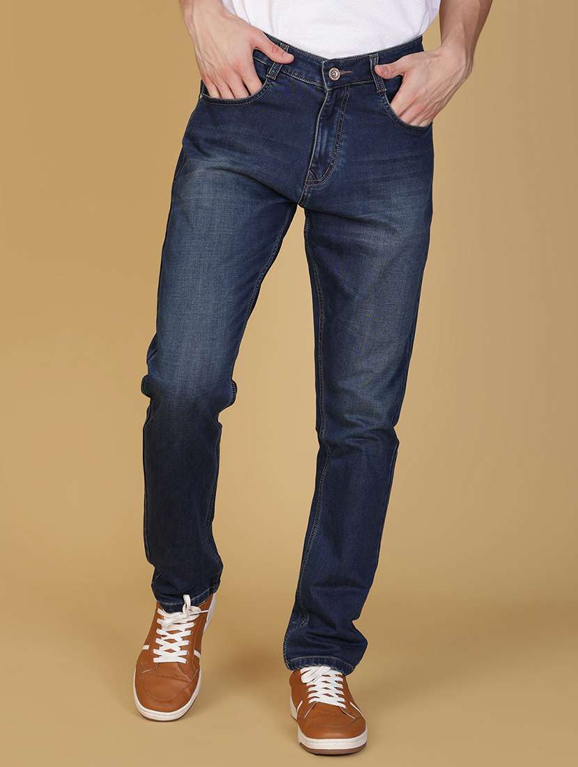 men solid mid rise slim fit jean - 21932547 -  Standard Image - 1