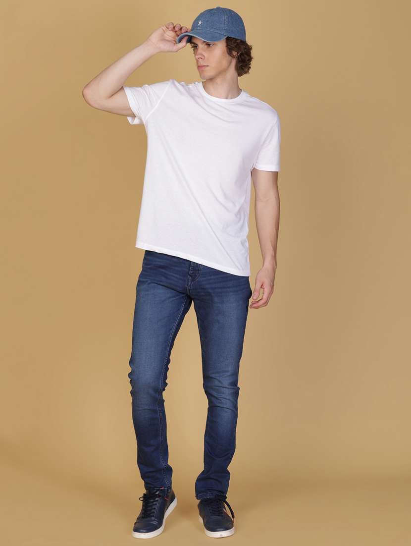 men solid mid rise slim fit jean - 21932549 -  Standard Image - 4