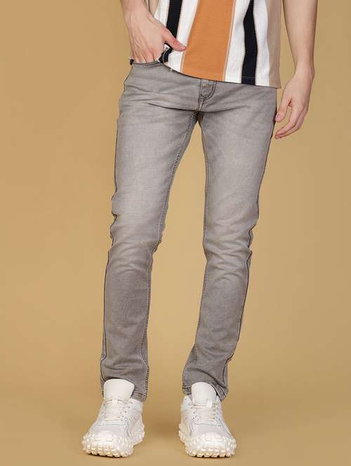 men solid mid rise slim fit jean - 21932553 - Standard Image - 0