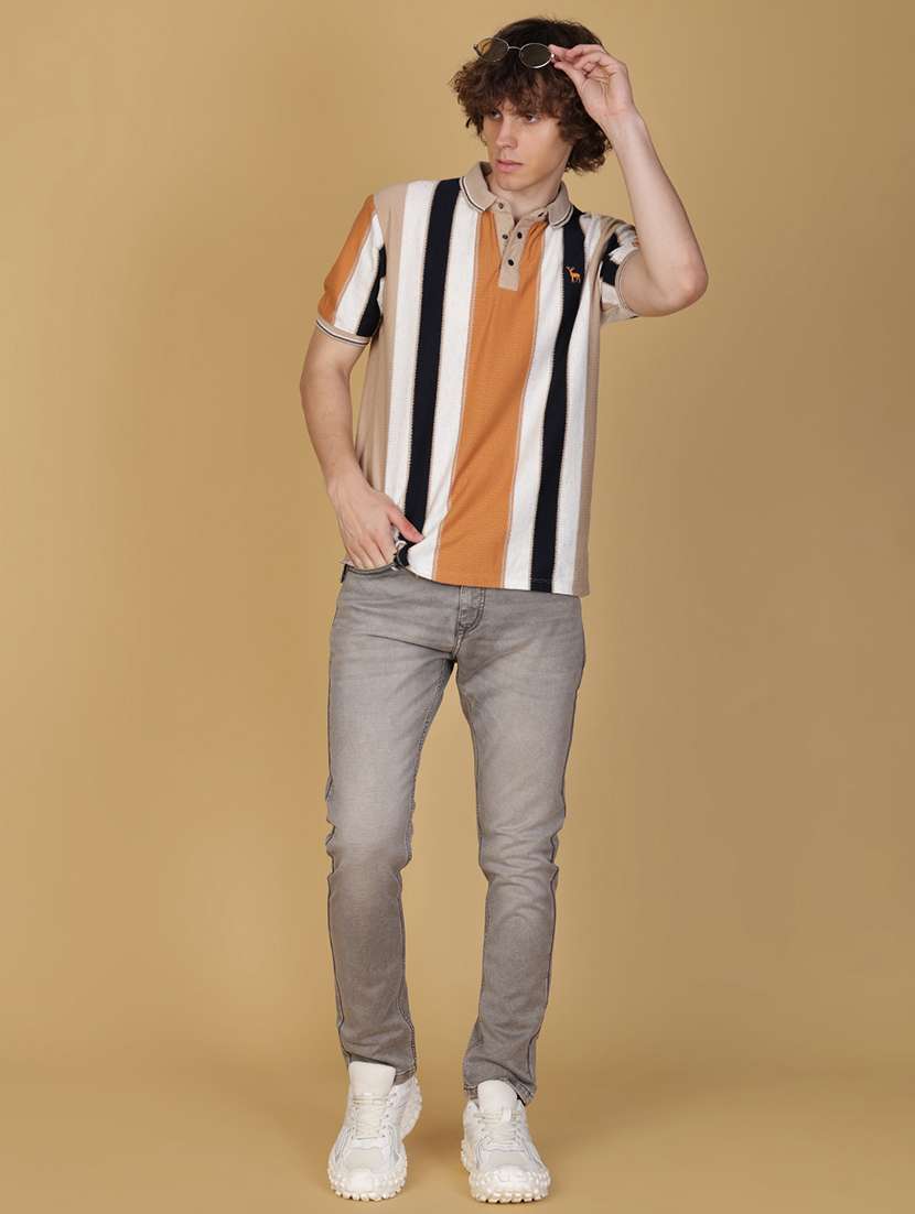 men solid mid rise slim fit jean - 21932553 - Standard Image - 4