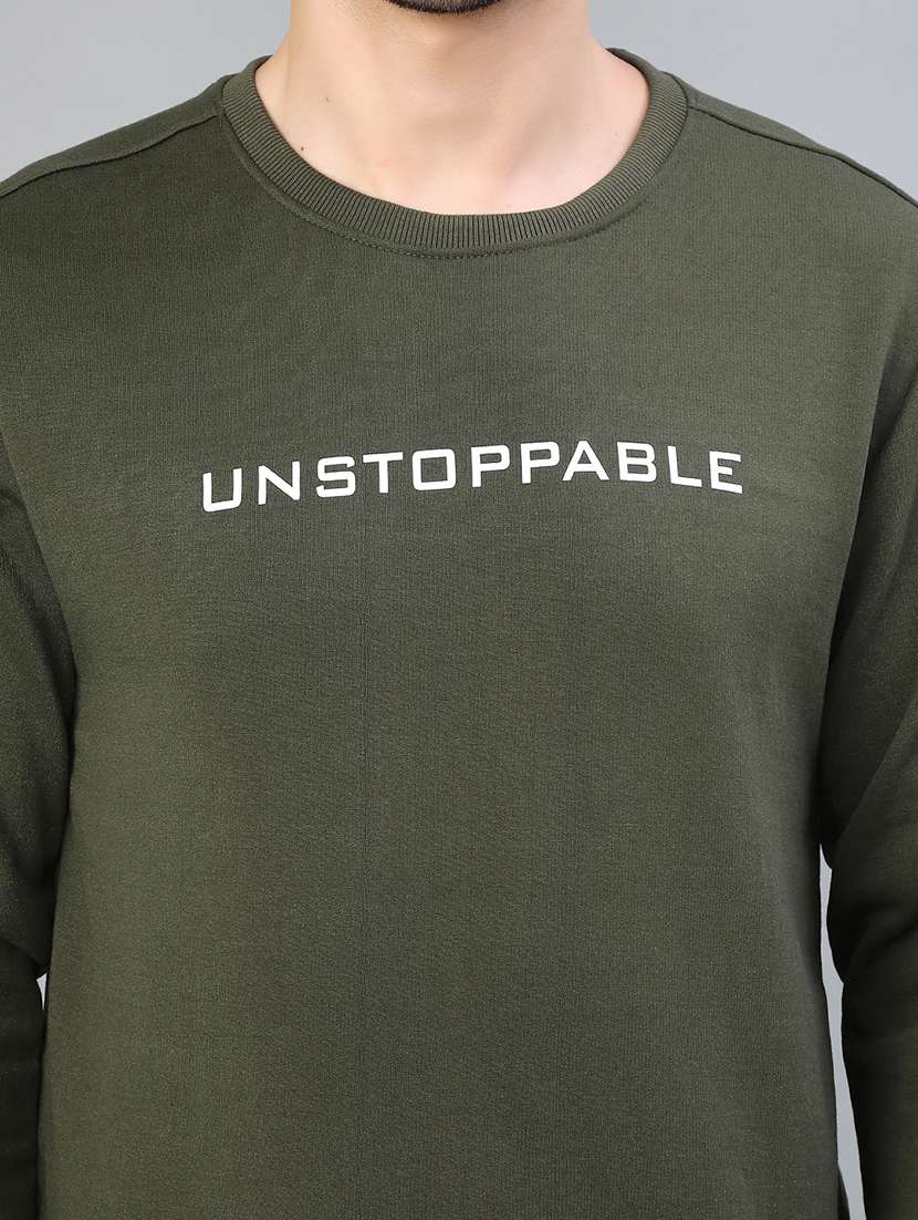 men chest print long sleeve regular fit sweatshirt - 21932595 -  Standard Image - 4