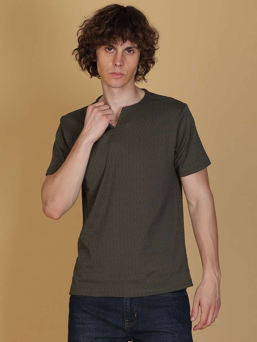 men solid short sleeve regular fit t-shirt - 21932611 -  Standard Image - 1
