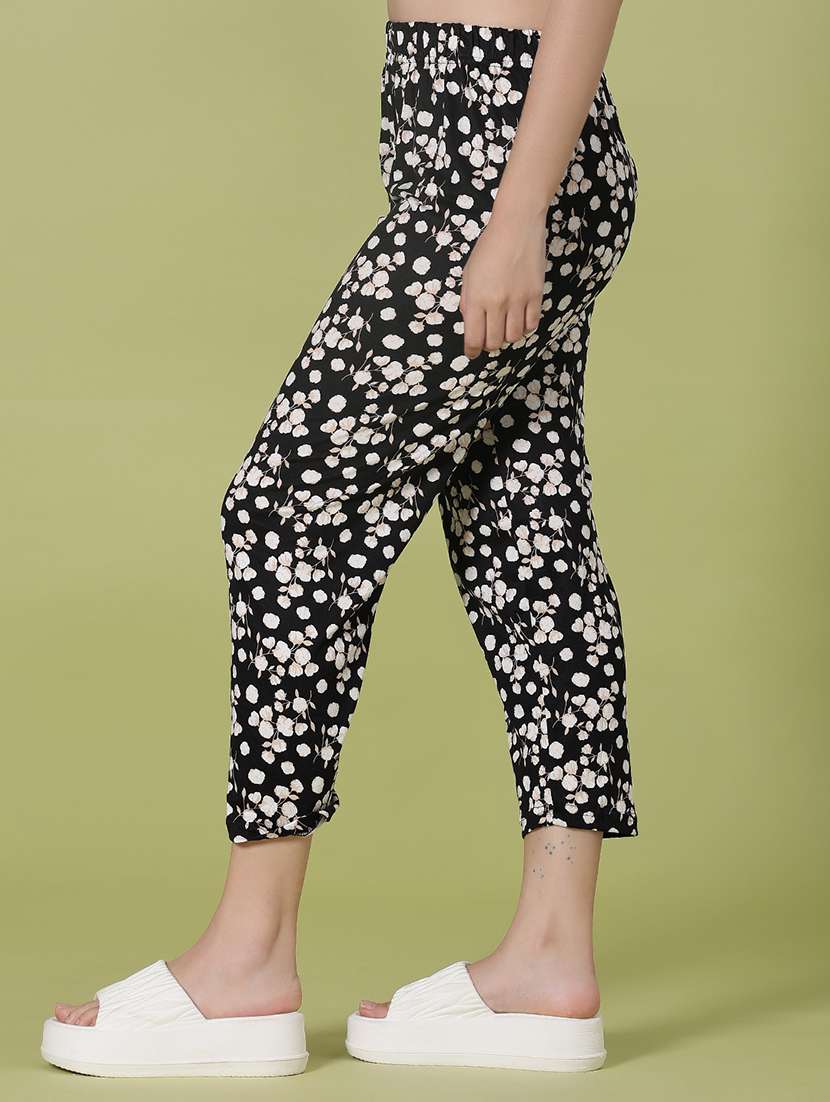 women printed mid rise capri - 21932662 -  Standard Image - 1