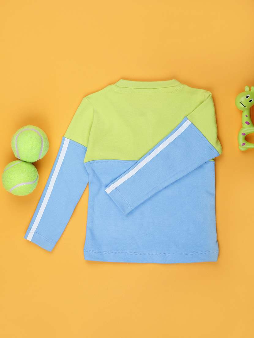 boys color block long sleeve t-shirt - 21932678 -  Standard Image - 1