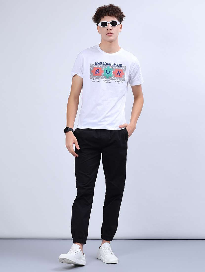 men solid mid rise relaxed fit jogger - 21932702 -  Standard Image - 4