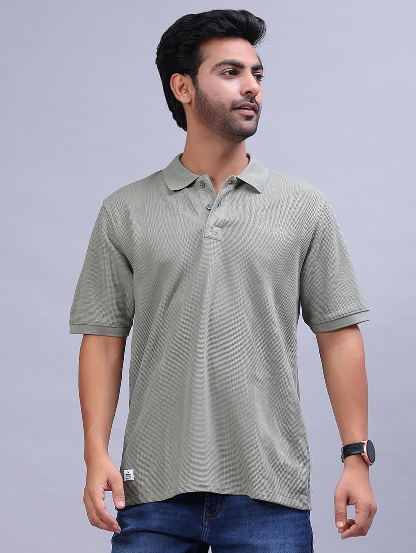 men solid short sleeve regular fit polo t-shirt - 21932713 - Standard Image - 1