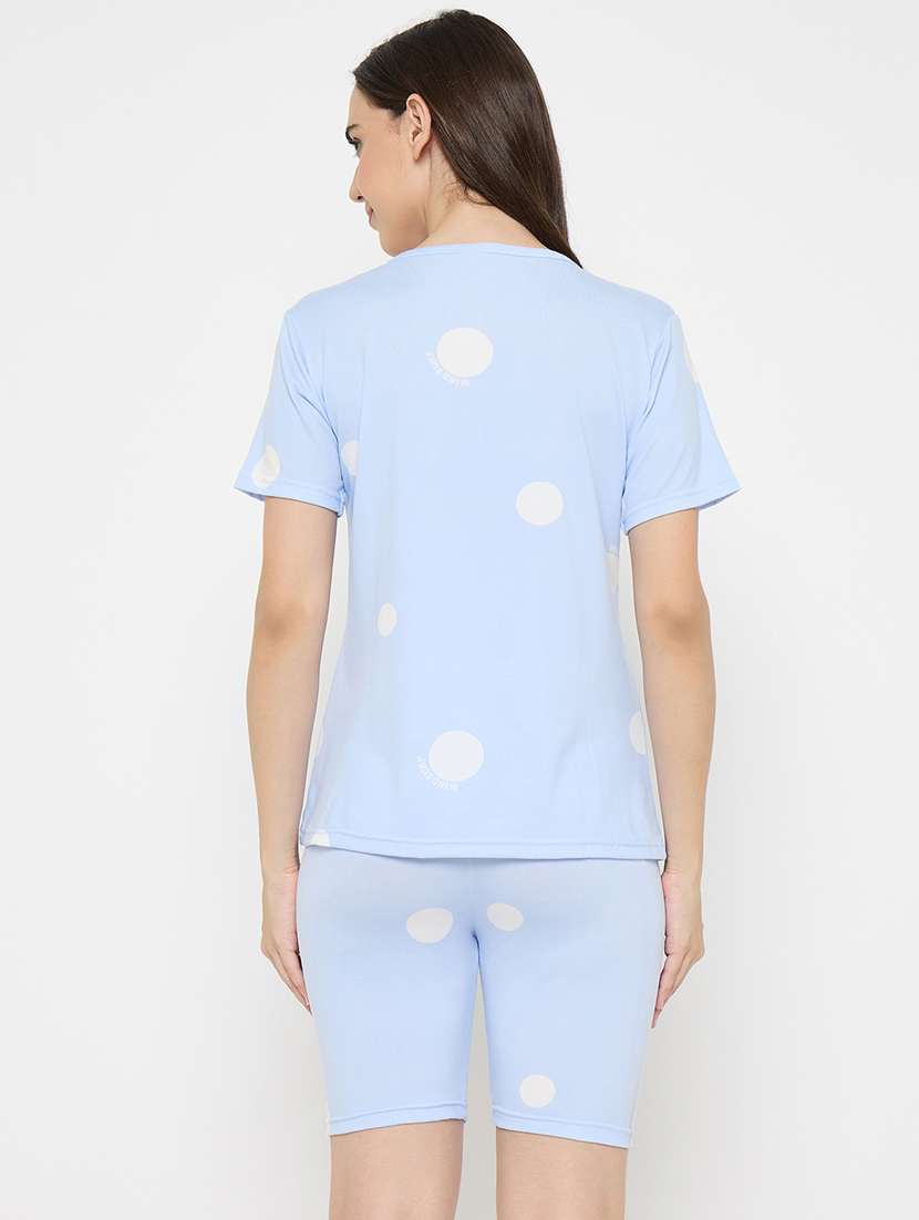 women printed nightwear shorts set - 21932733 -  Standard Image - 4