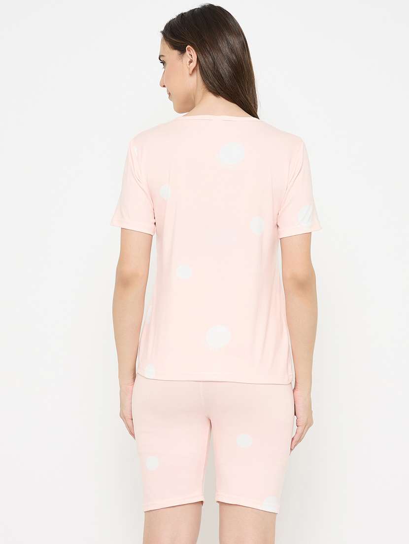 women printed nightwear shorts set - 21932735 -  Standard Image - 4