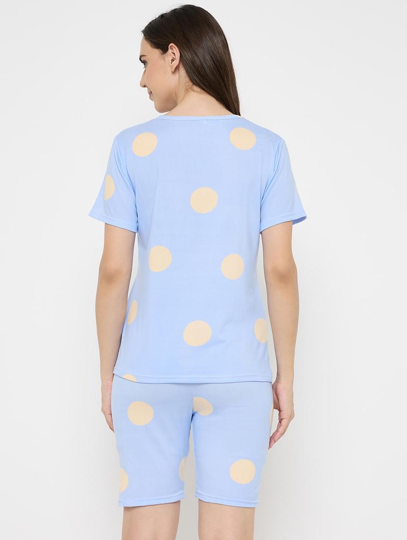 women printed nightwear shorts set - 21932736 - Standard Image - 4
