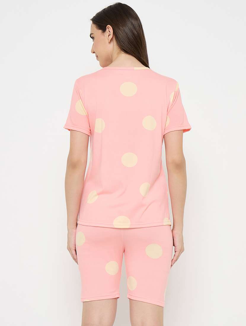 women printed nightwear shorts set - 21932737 -  Standard Image - 4