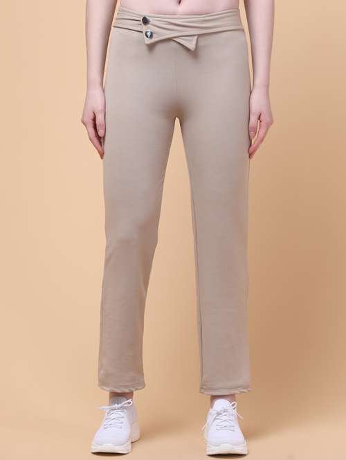 women solid mid rise straight trouser - 21932768 -  Standard Image - 0