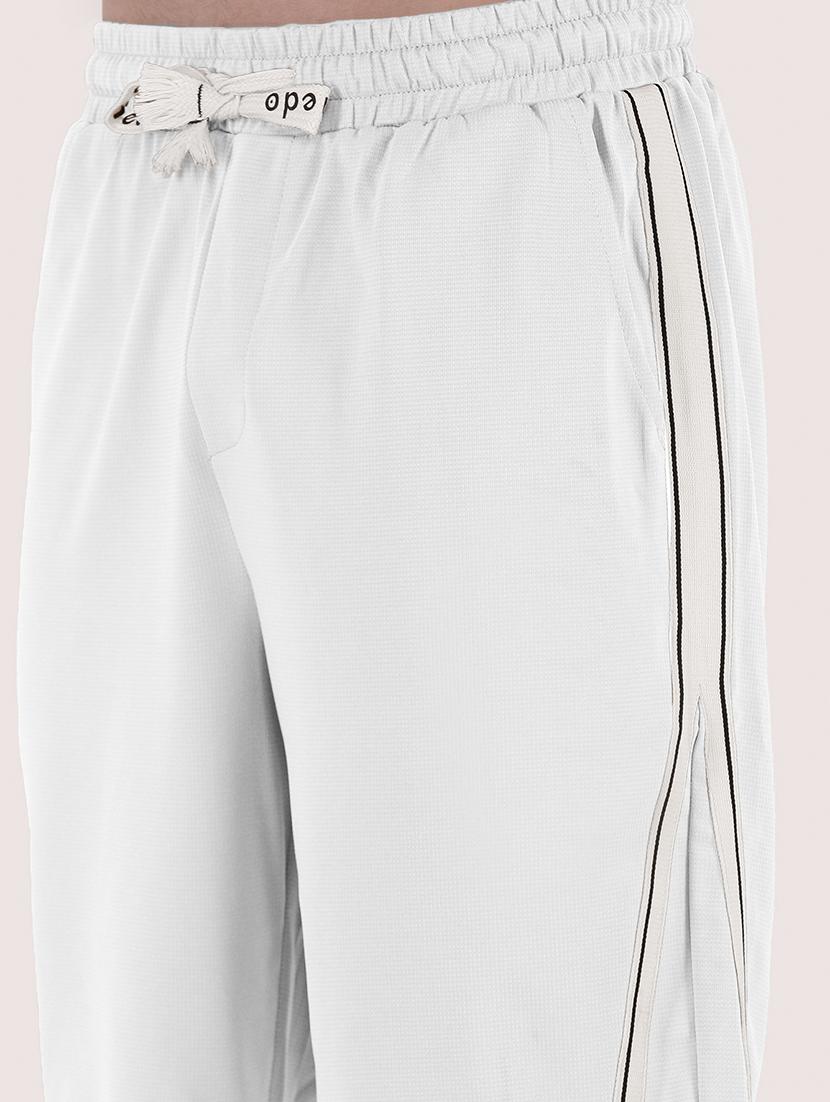 men's white cotton blend casual co-ord set - 21933415 - Standard Image - 6